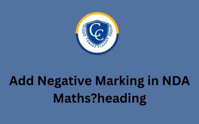 Negative Marking in NDA Maths?