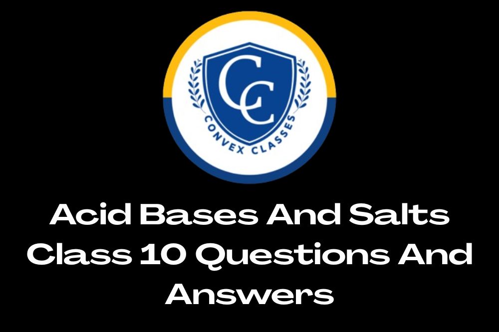 Acid Bases And Salts Class 10 Questions And Answers