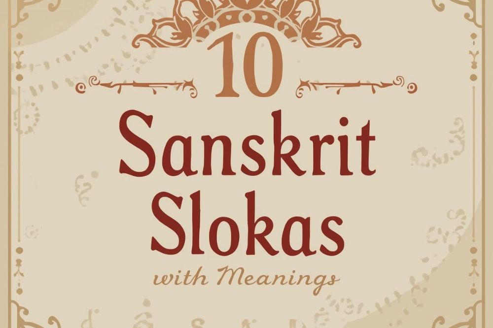 10 Slokas in Sanskrit with Meaning